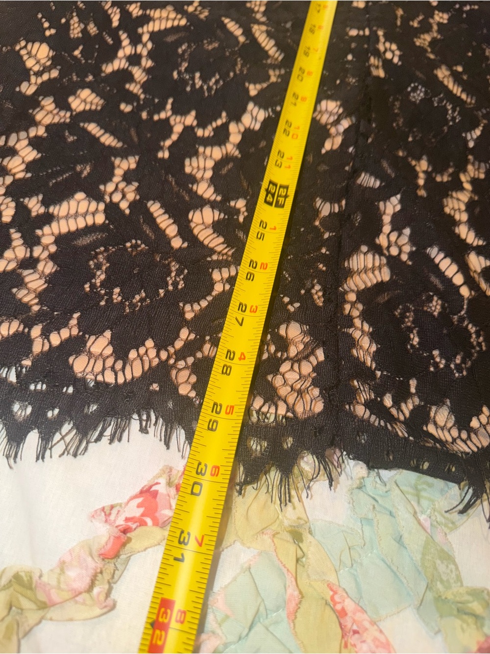 Lulu's Black Lace Strapless Mini Dress with Nude Underlay - Picture 8 of 10